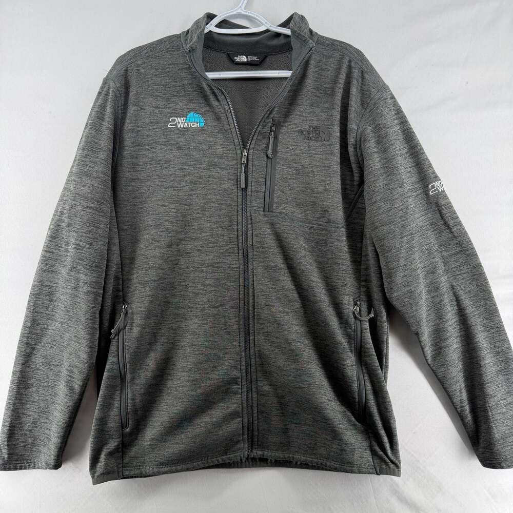 1188 Large The North Face Mens Full Zip Fleece Jacket with 2nd Watch Logo